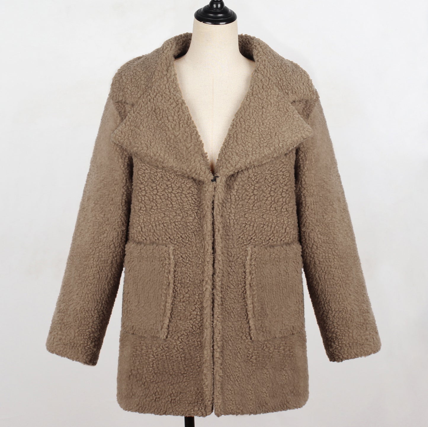 Manteau Long Fausse Fourrure