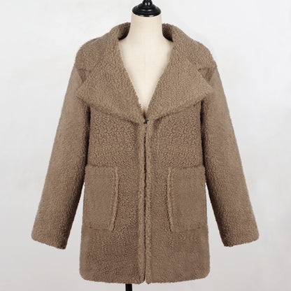 Manteau Long Fausse Fourrure