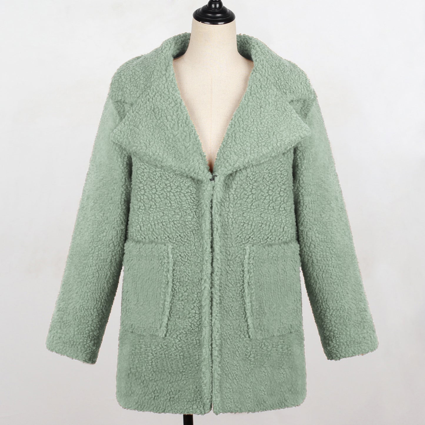 Manteau Long Fausse Fourrure