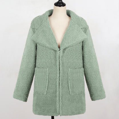 Manteau Long Fausse Fourrure
