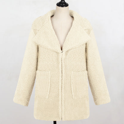 Manteau Long Fausse Fourrure