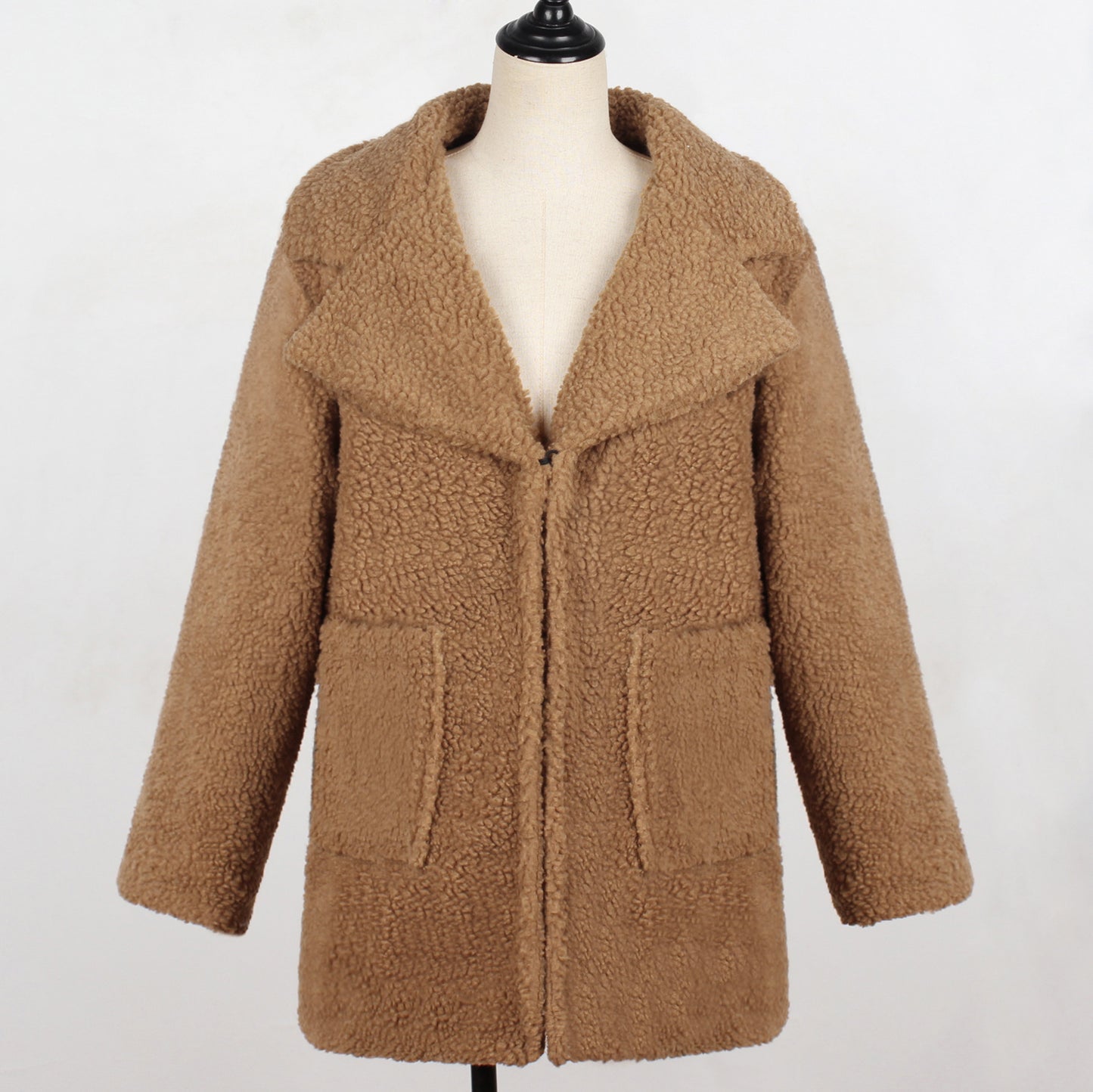 Manteau Long Fausse Fourrure