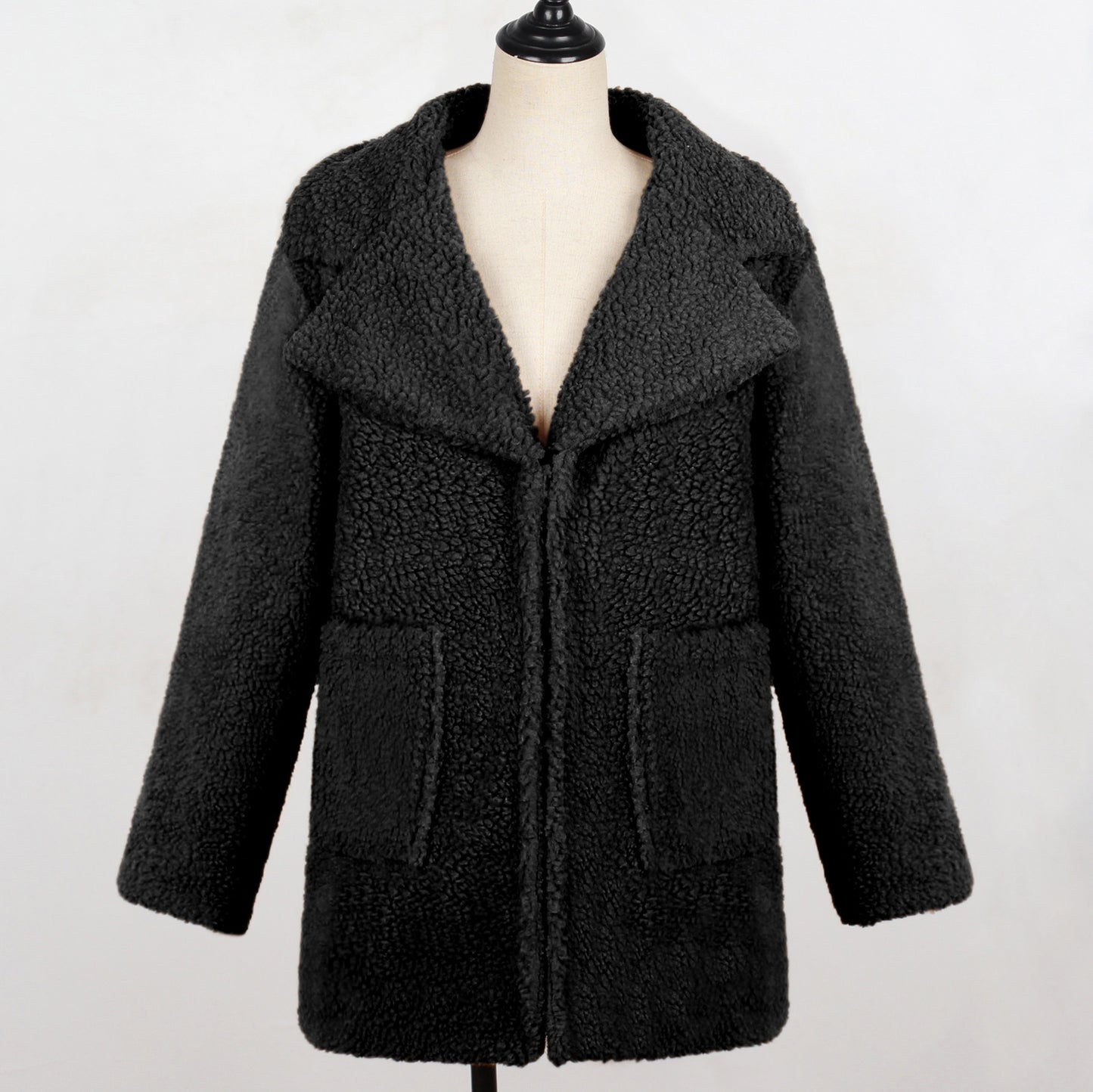 Manteau Long Fausse Fourrure