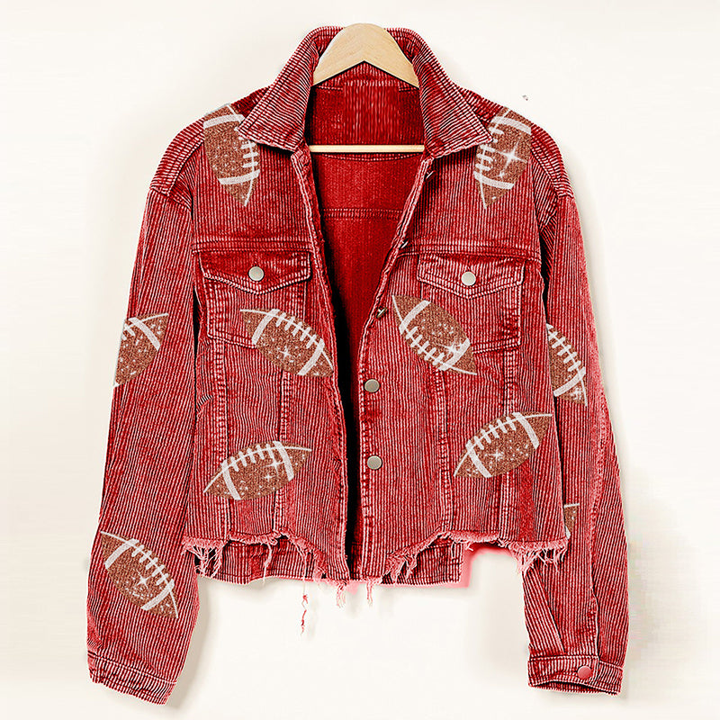 Veste Velours Sequins Oversize
